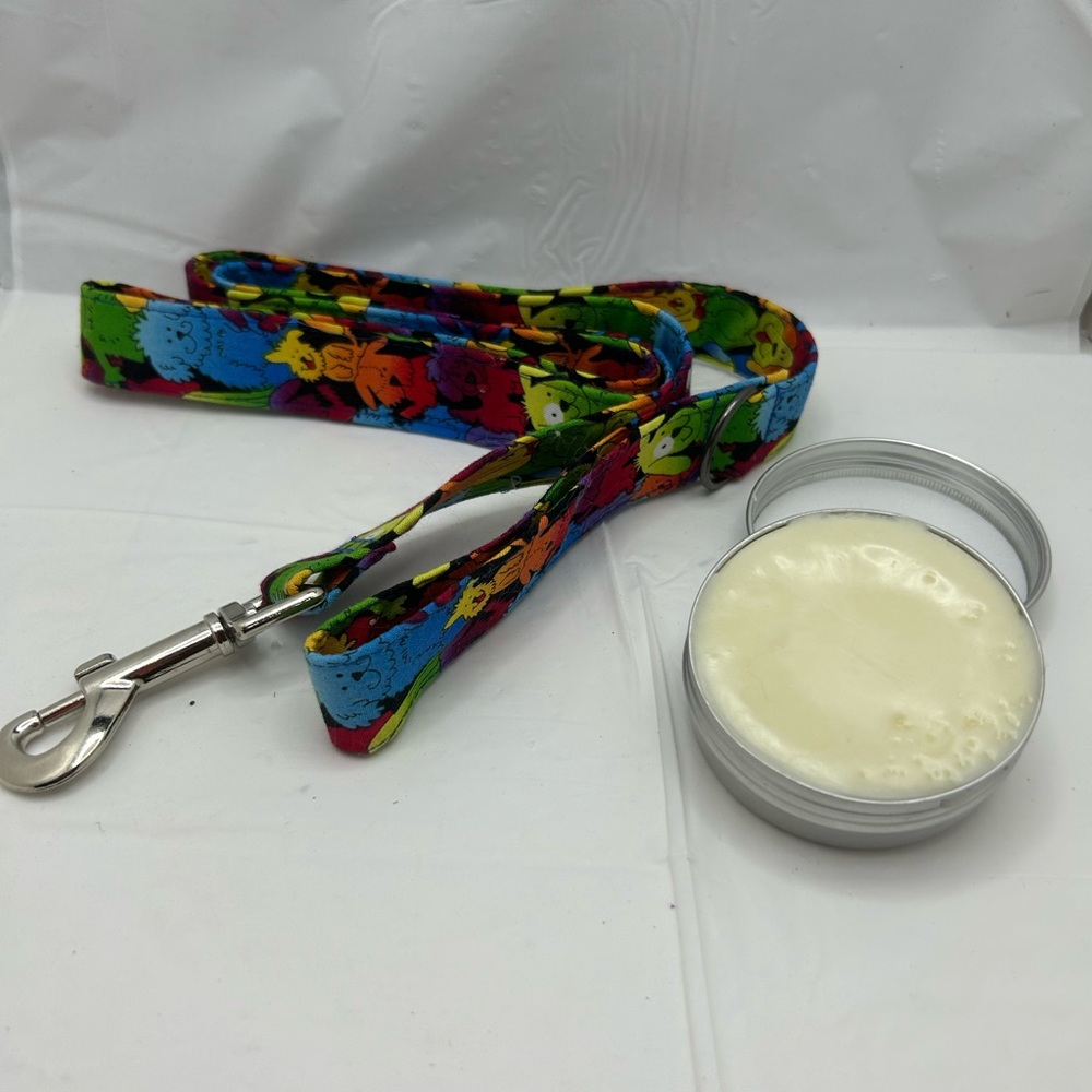 Handmade Fun Whimsical Dog Puppy Leash & Paw/Skin Solid Loton